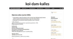 Desktop Screenshot of koi-dam-kalles.dk
