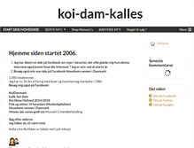 Tablet Screenshot of koi-dam-kalles.dk